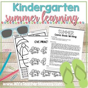 Kindergarten Summer Review Packet/ Learning Activities