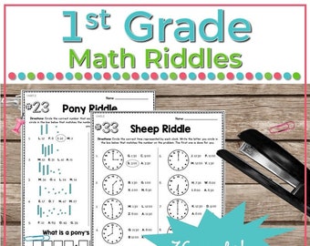 36 Weeks of Math Riddles for 1st Grade