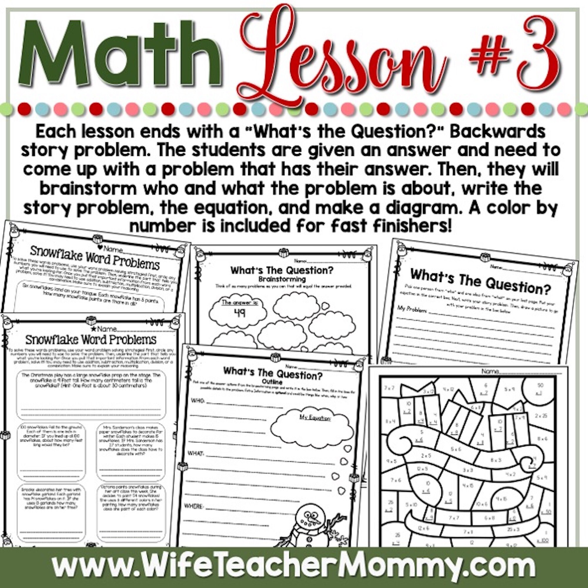 December Homeschool Lessons for 3rd and 4th Grades Math - Etsy