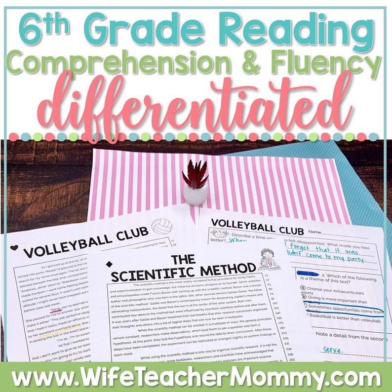 6th Grade Homeschool Curriculum for Reading Comprehension and Etsy