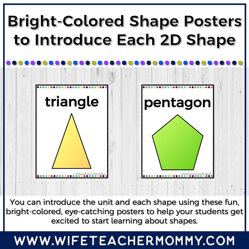 Lower Grades 2D Shapes Unit (print Version) - Etsy