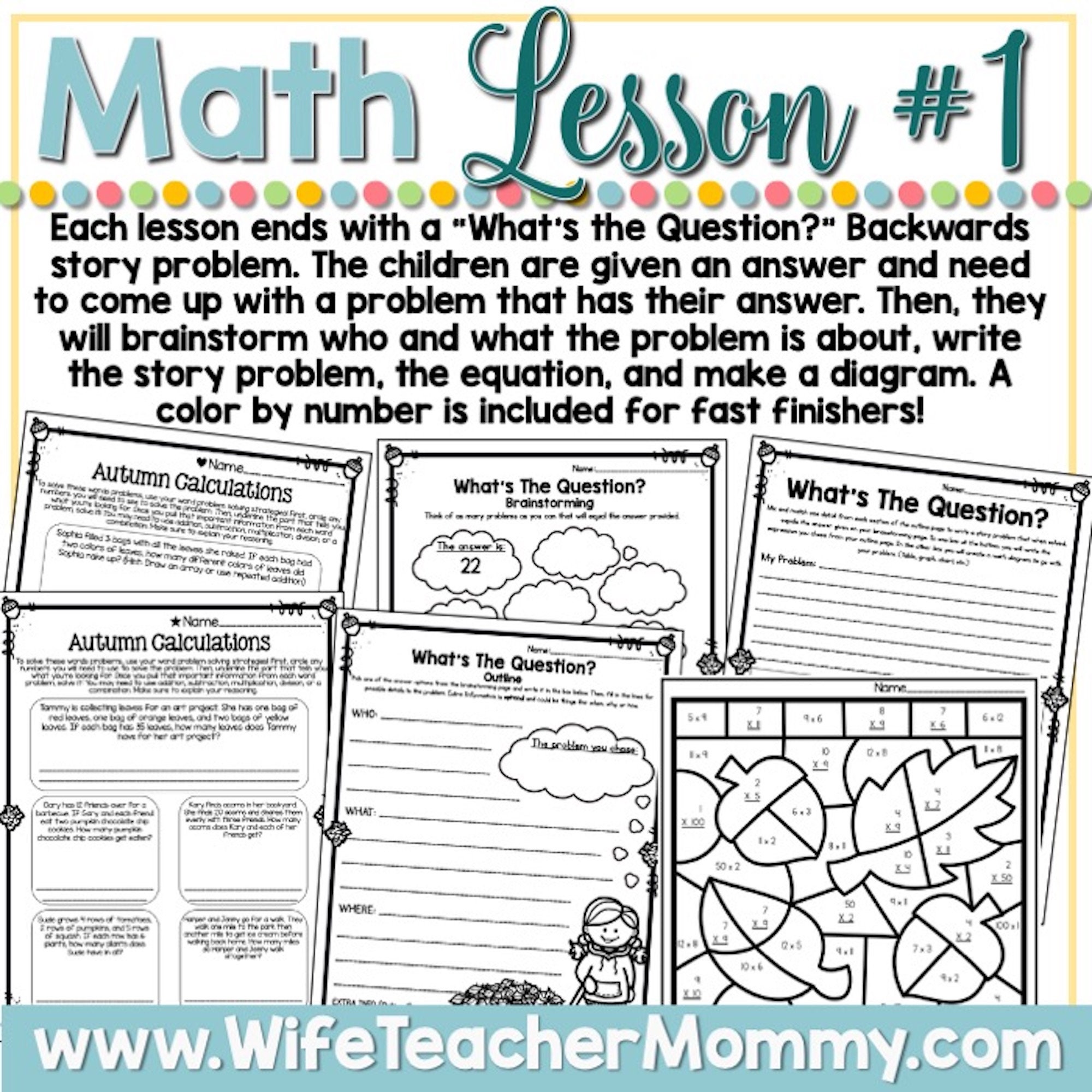 September Homeschool Lessons for 3rd and 4th Grades Math - Etsy