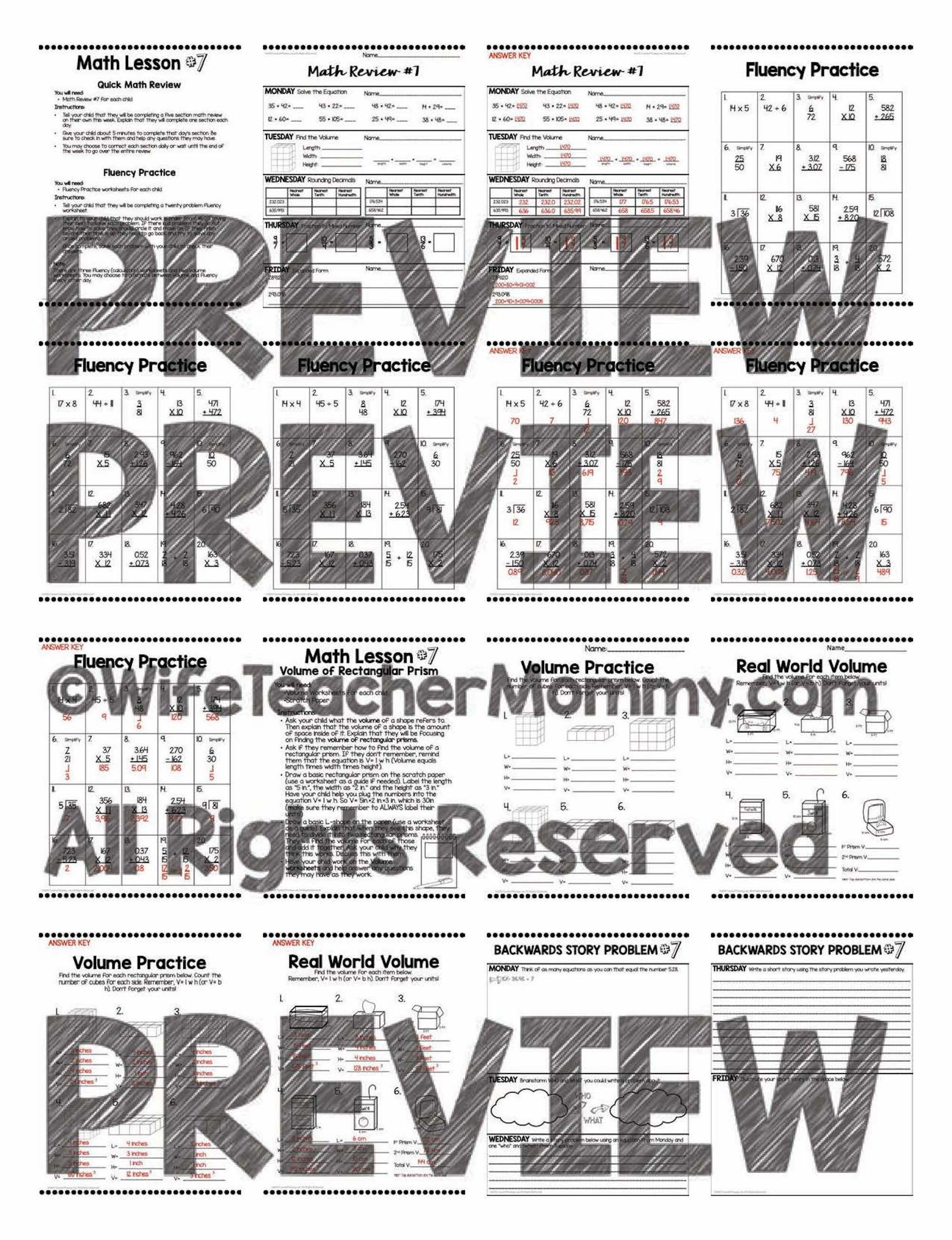 5th Grade At Home Learning Activities Week 7 | Etsy