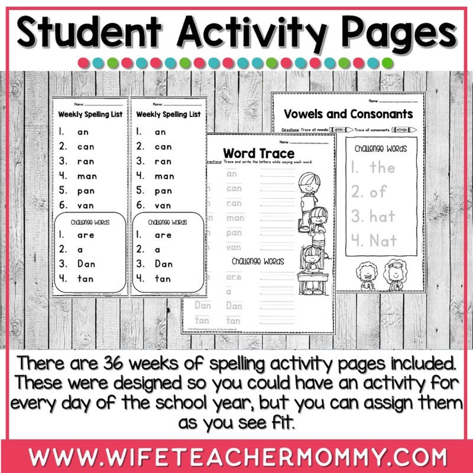 36 Weeks of Spelling for 1st Grade - Etsy