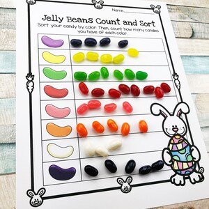 Easter Jelly Bean Math & More for Pre-K and Kindergarten image 7