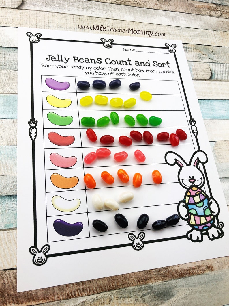 Easter Jelly Bean Math & More for Pre-K and Kindergarten image 7