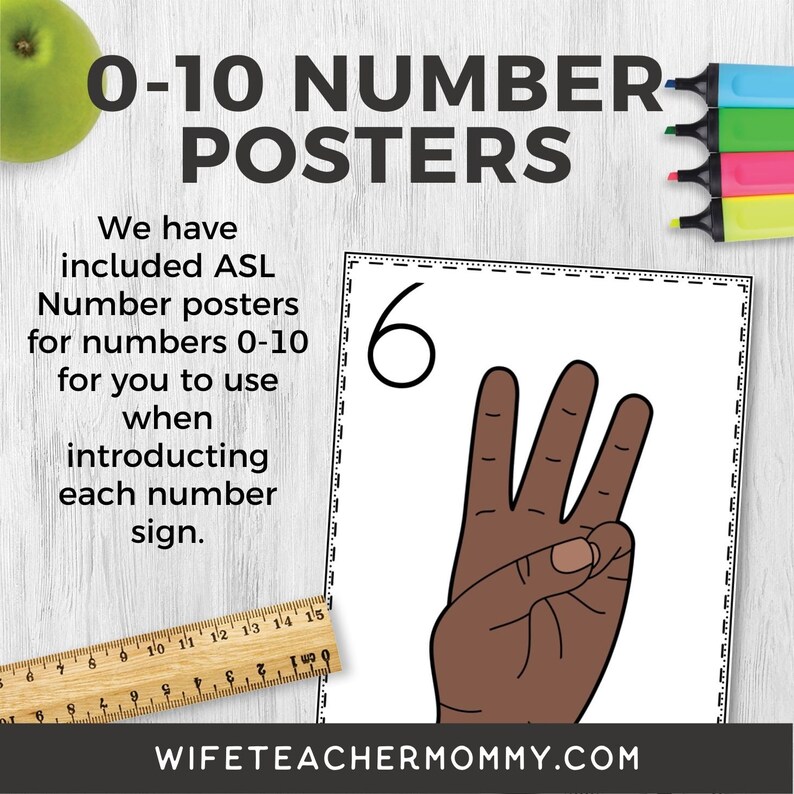 American Sign Language Unit ASL Posters, Lesson Plans, Worksheets