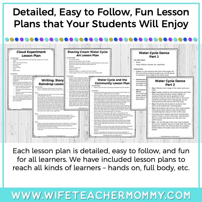 Lower and Upper Grades Water Cycle Thematic Unit (print Version) - Etsy