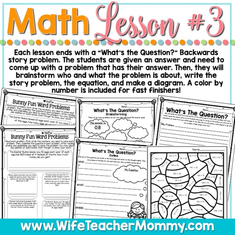 April Homeschool Lessons for 5th and 6th Grade Math /& Language Arts Mini Bundle