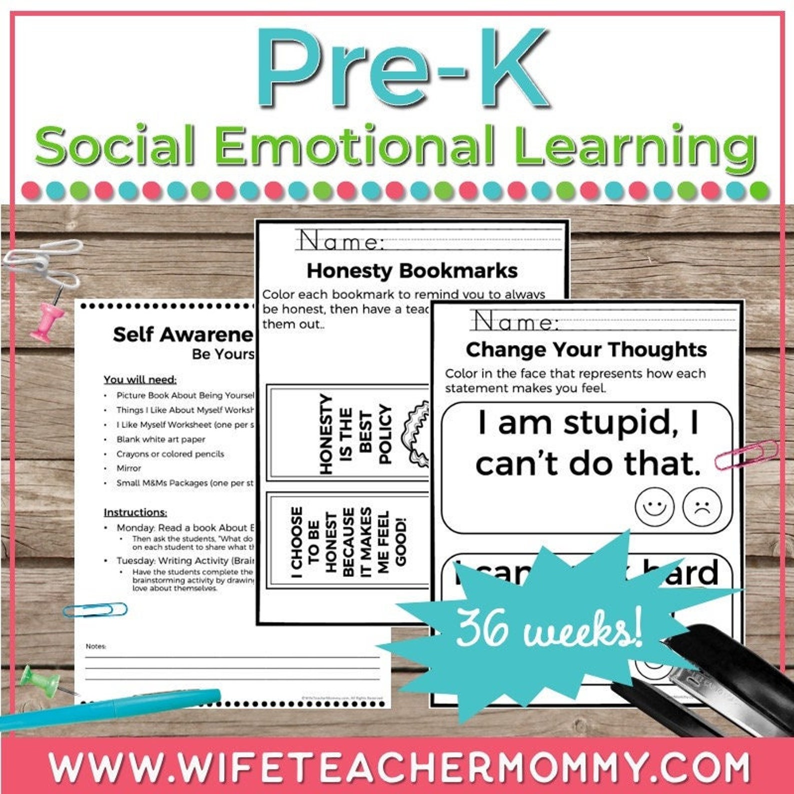 36 Weeks of Social Emotional Learning for Pre-K