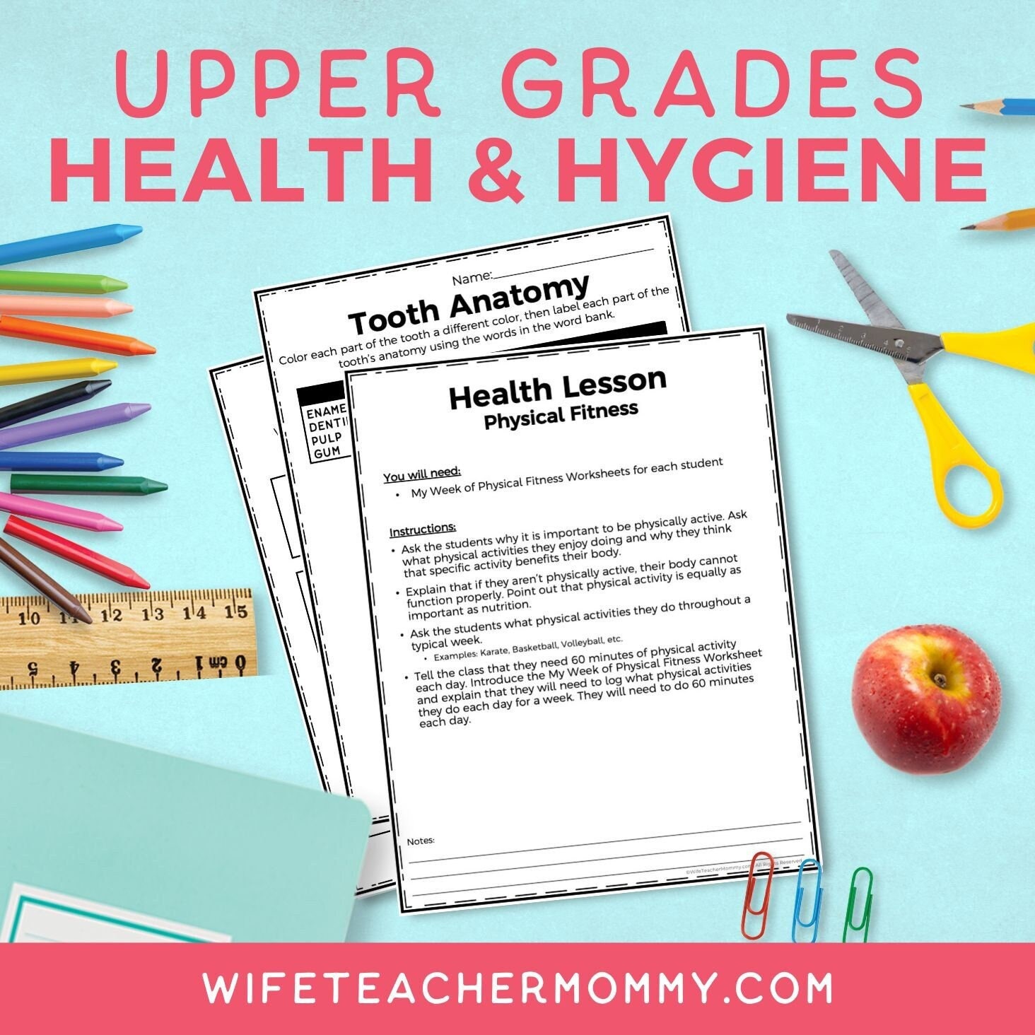 health-hygiene-for-upper-grades-lesson-plans-worksheets-and-more-etsy