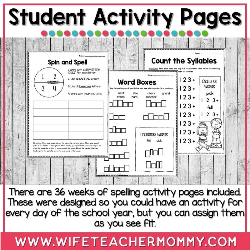 36 Weeks of Spelling for 3rd Grade - Etsy