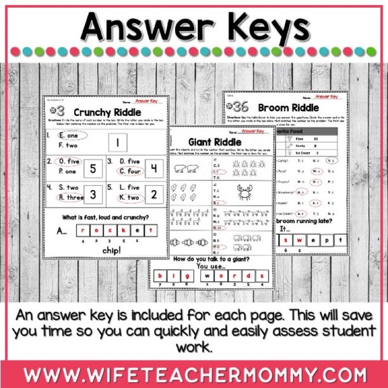 36 Weeks of Math Riddles for Prek Etsy