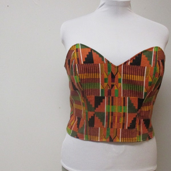 Bustier African Print