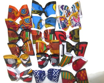 Hairbows-African Print Accents