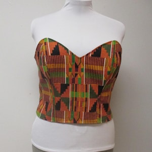 Bustier African Print