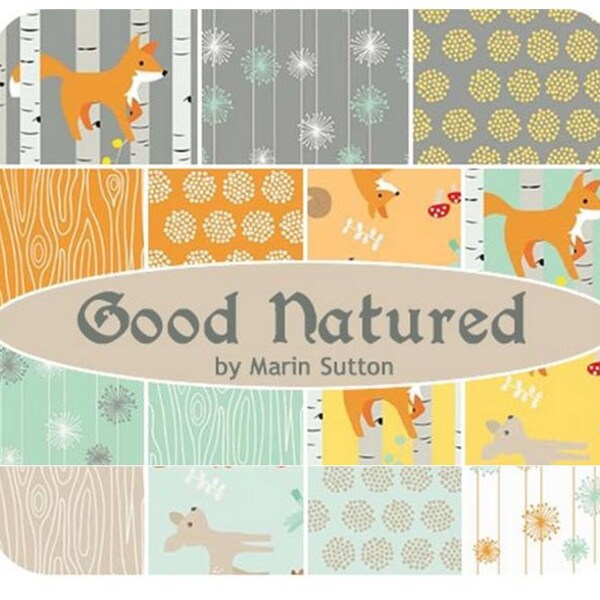 Fox Fabric, Riley Blake Good Natured Stackers, Cotton Quilting Fabric, Layer Cake 10" Square Fabric Bundle Precuts - La Petite Fabric Shop