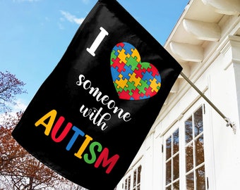 Autism Awareness Garden Flag Outdoor Decorative/Autism Awareness Yard House Flag/Autism Awareness Garden Flag/Awareness Flag OGQC22