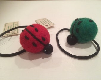 Cute Bug hair ties. Pony tail holders,