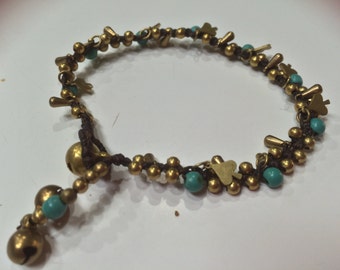 Pik und Glocke Perlenarmband