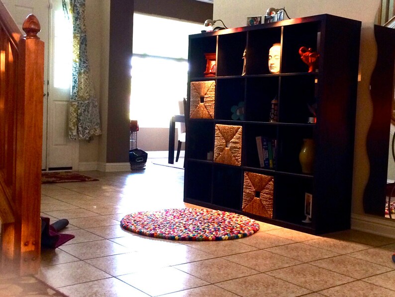 Felt ball Rugs and Mats Handmade.