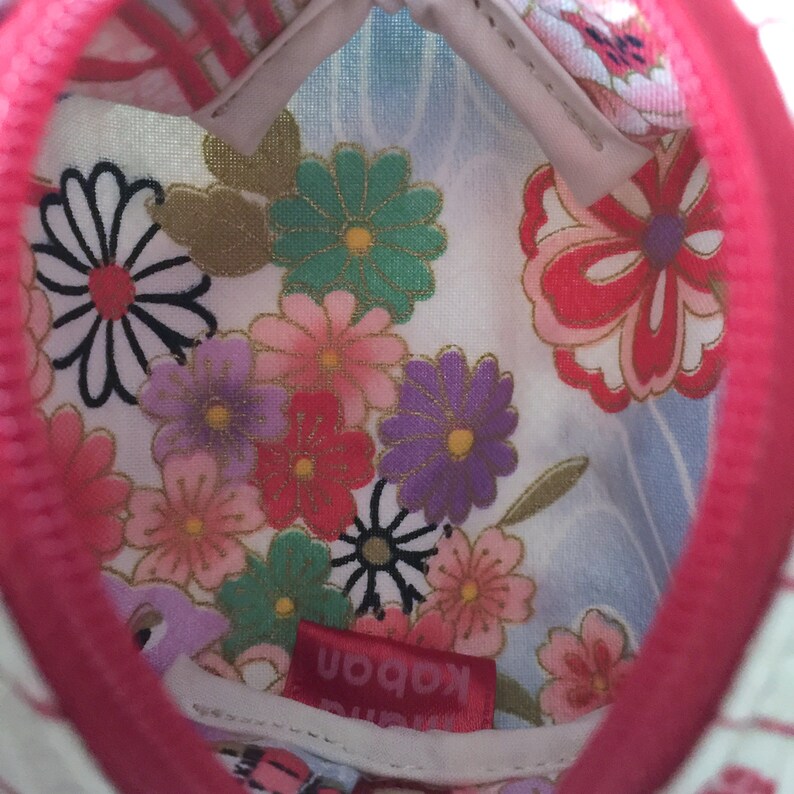 Small Pouch with Japanese traditional pattern Silk Kimono