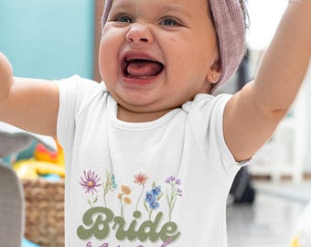 Wildflower Bride Squad Bodysuit: Retro Bridal Party Gift