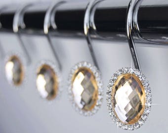 Gold Shower Hooks Etsy