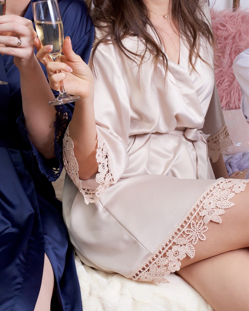 Robes Set of 8 Bridesmaid Gift Wedding Favor Bridesmaid Etsy