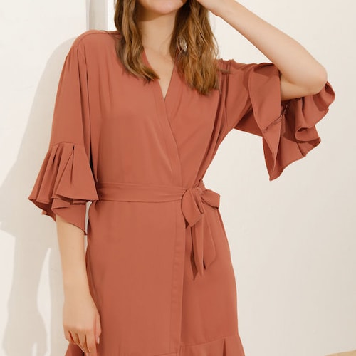 TERRACOTTA Bridal Party Robes / Burnt 