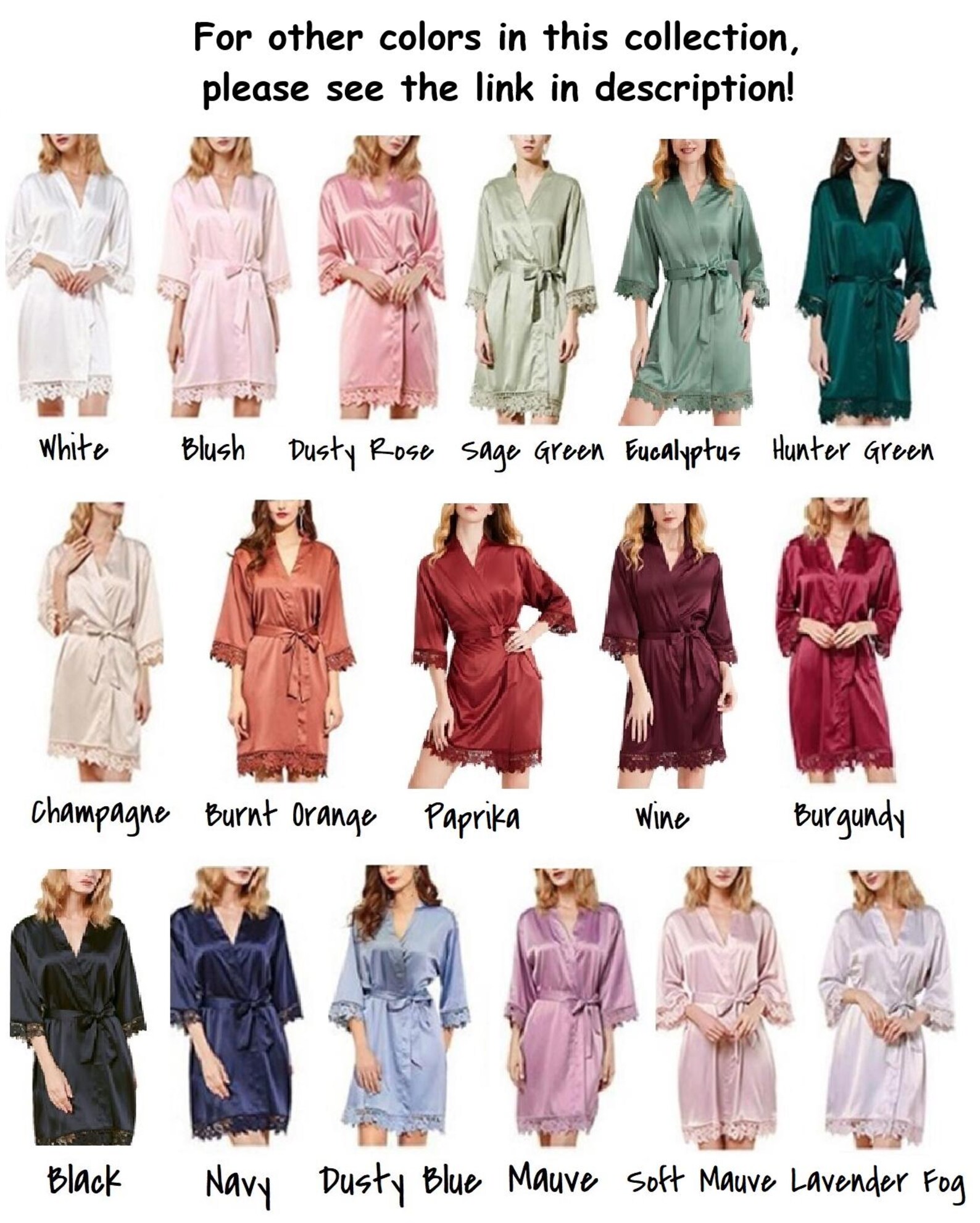 WINE Bridesmaid Robes / Lace Robe / Bridesmaid Gift / Bridal Party ...
