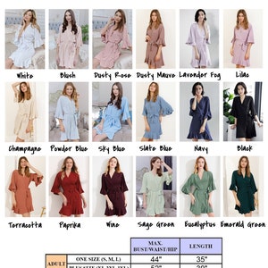 TERRACOTTA Ruffle Bridesmaid Robes / Wedding Robes / Bridal Party Robe ...