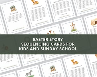Printable Easter Story Scripture Cards: Holy Week Countdown (PDF)