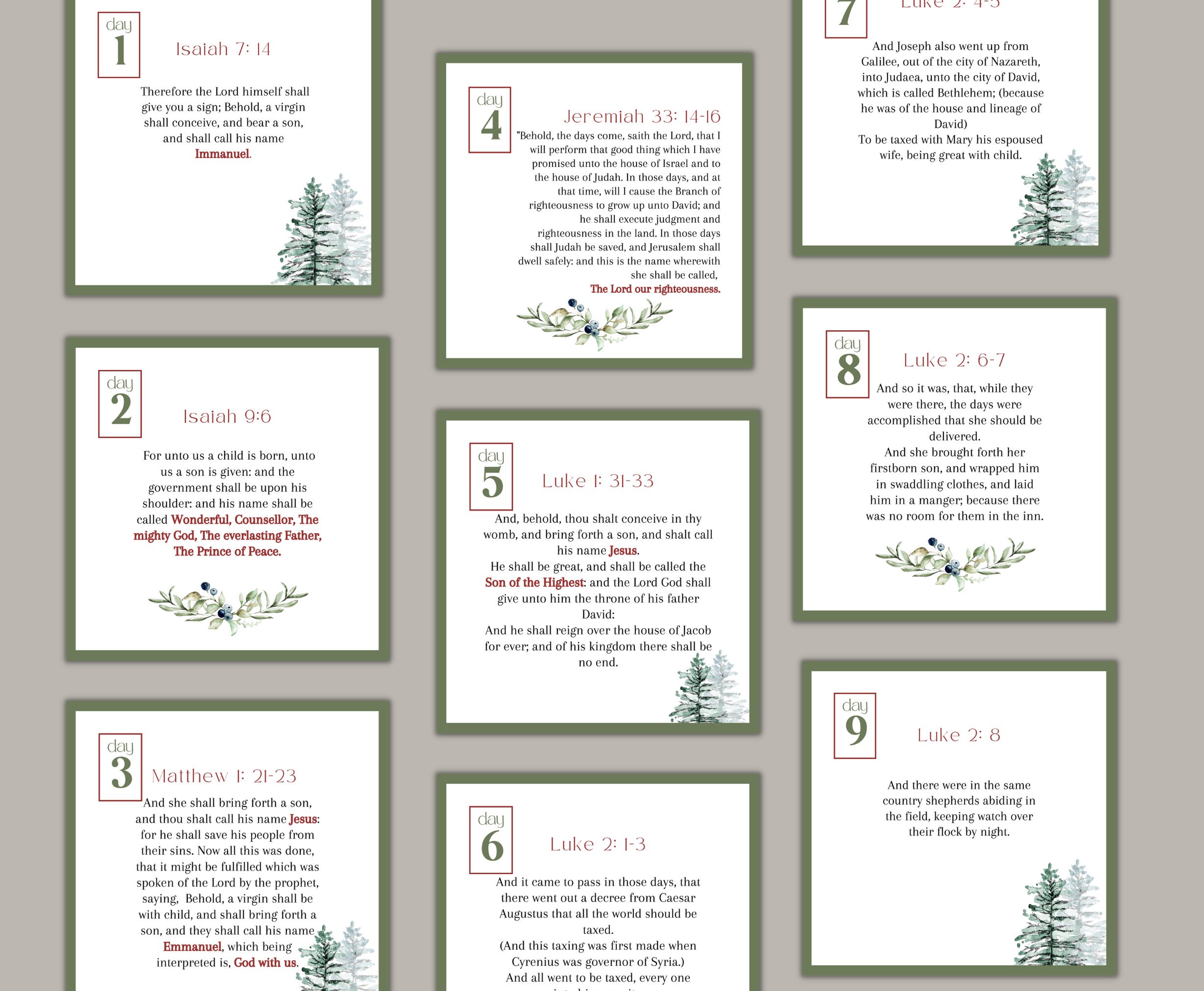 Advent Calendar Printable Advent Story Christmas Countdown - Etsy
