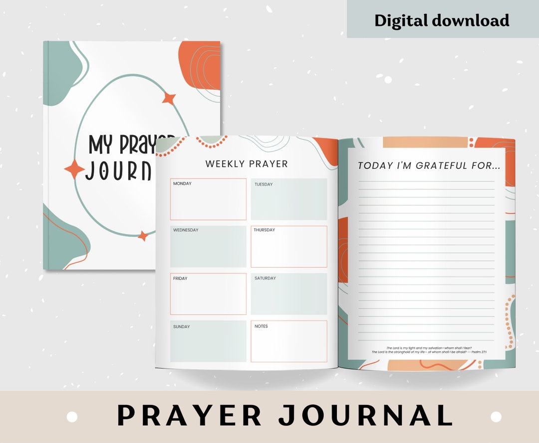 Prayer Journal Printable Sunday Sermon Note Gratitude - Etsy