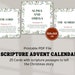 Name of Jesus Advent Calendar Printable Christmas Countdown - Etsy