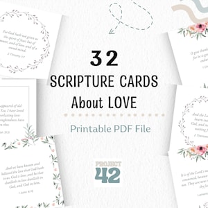 Inspiring Printable Scripture Cards on God's Love for Your - Etsy