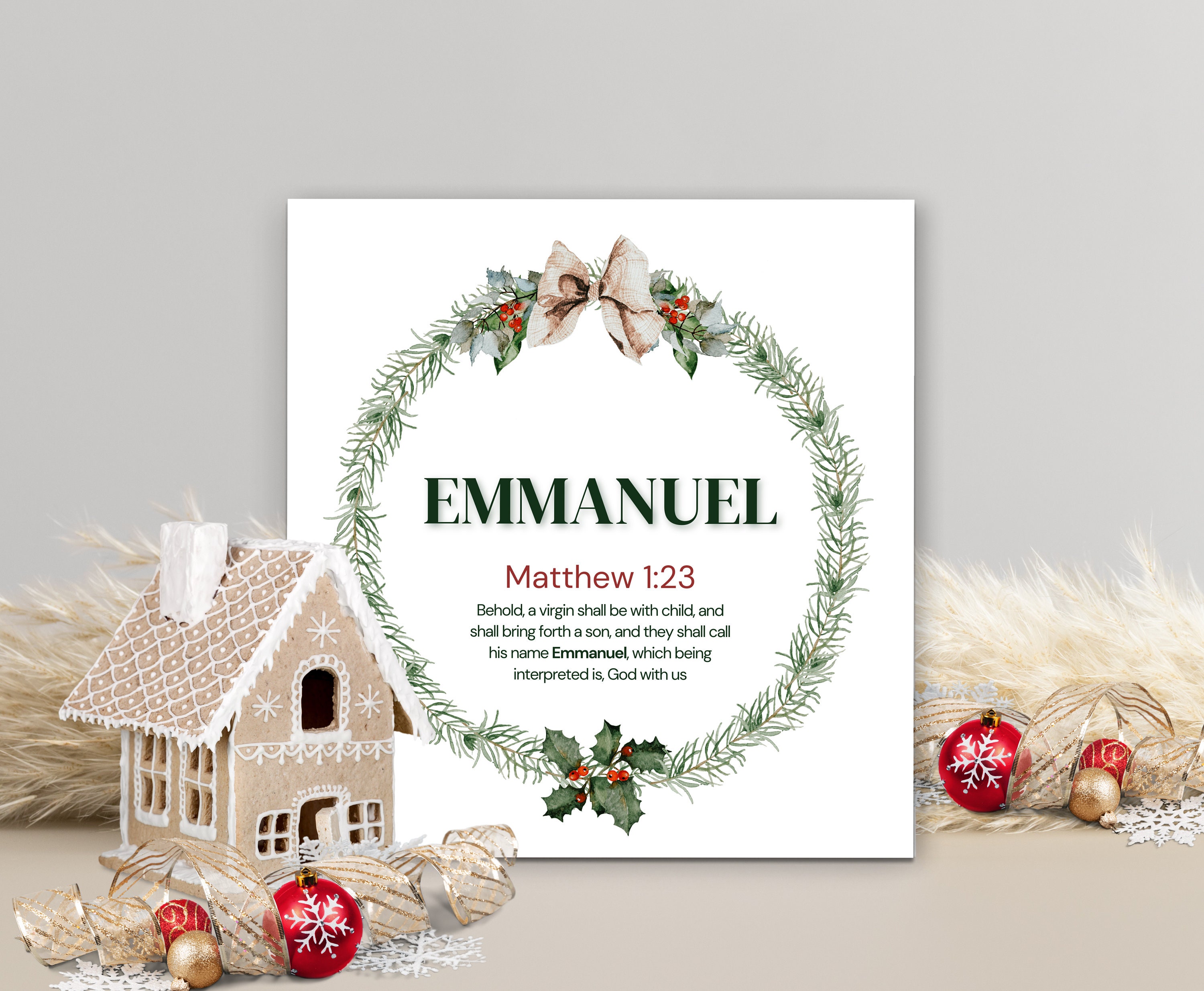 Name of Jesus Advent Calendar, Printable, Christmas Countdown, Bible ...