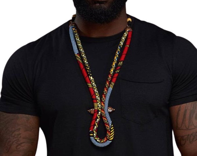 Men's African Necklace Men's African Pendant Etsy