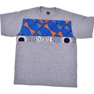 Toddler Boy Gray and Orange African T-Shirt