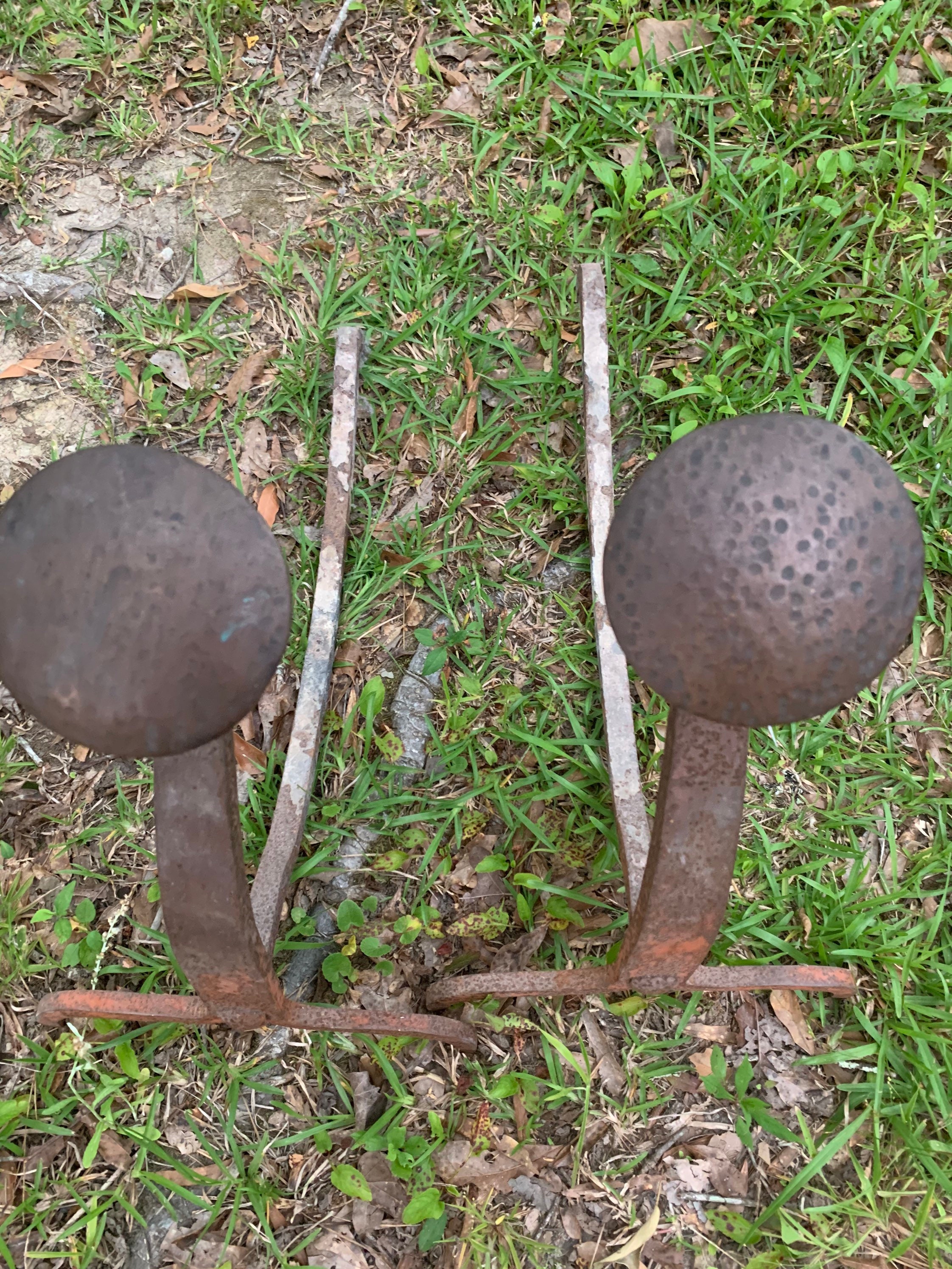 Vintage Fireplace Andiron Fire Dog Set Etsy