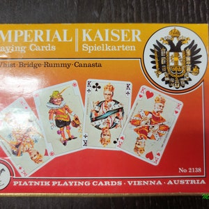 Imperial Kaiser Two Deck Piatnik Playing Cards