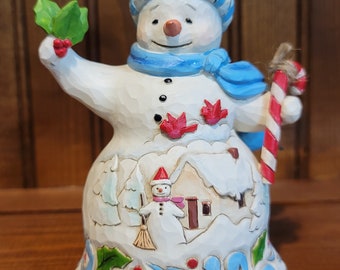 Jim Shore Snowman Christmas Figurine Holiday Decor