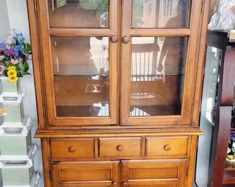 NOT FREE Shipping! See item description for details.* Lexington Furniture Fresh Eggs Stacked China Hutch Display Cabinet