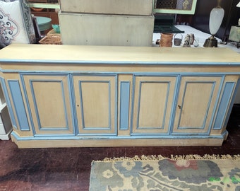 NOT FREE Shipping! See item description for details.* Baker Milling Road Paint Decorated Venetian Style Sideboard Buffet