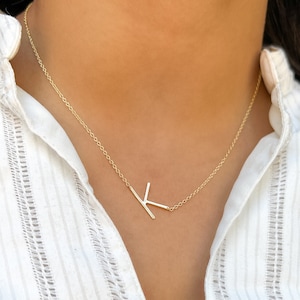Letter necklace, initial necklace, letter necklace, initial jewelry, letter jewelry, personalized jewelry, personalized gift, k jewelry