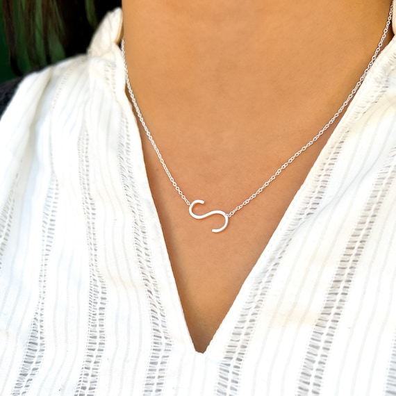 S sideways necklace deals
