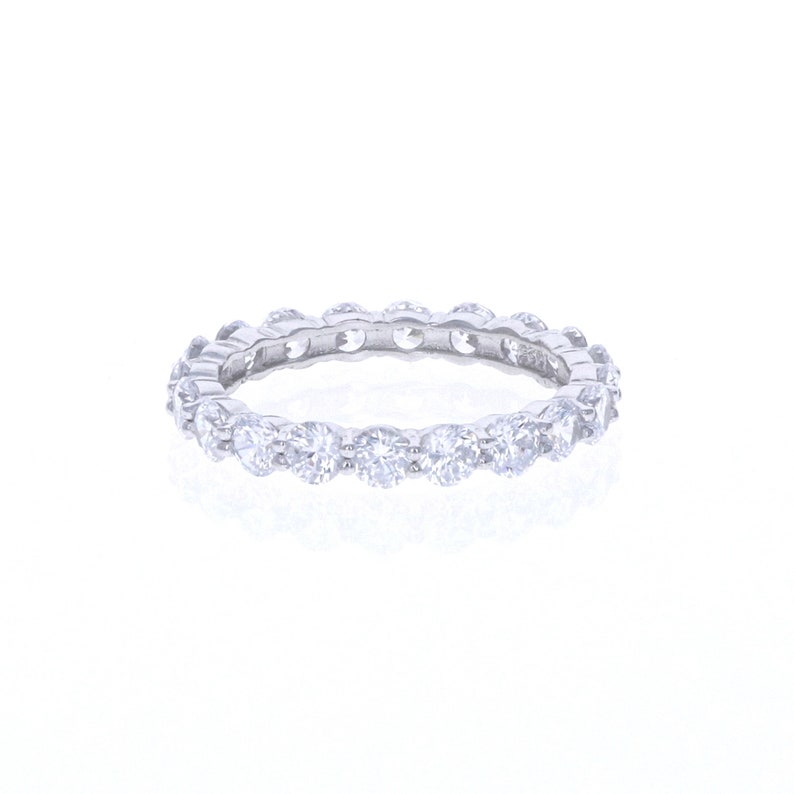 Full Cz Diamond Eternity Band anniversary ring bridal ring Etsy