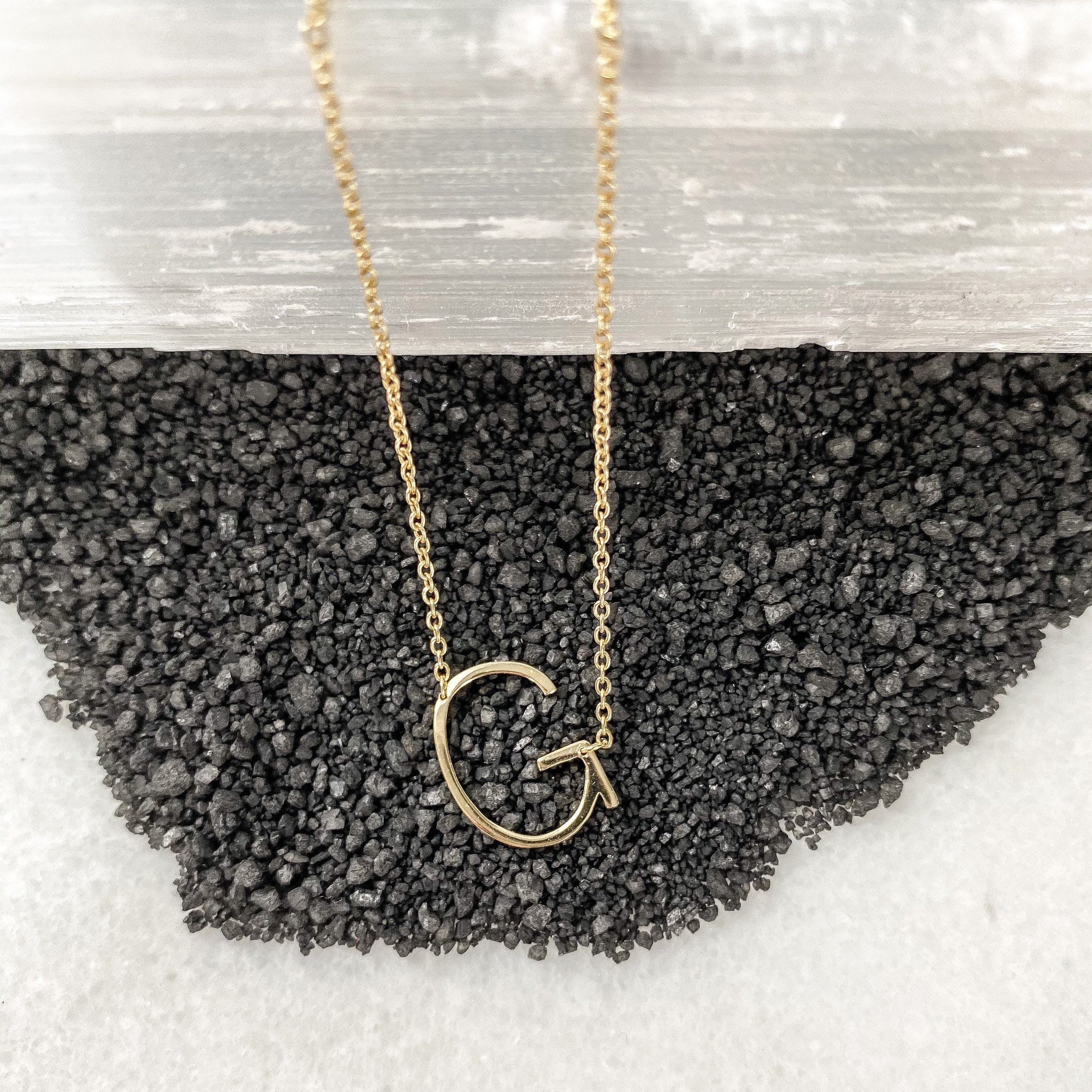 PDPAOLA - Collana Lettera G - Argento Sterling 925 Placcato in Oro 18 carati - Gioielli per Donna PDPAOLA - Collana Lettera G - Argento Sterling 925 Placcato in Oro 18 carati - Gioielli per Donna