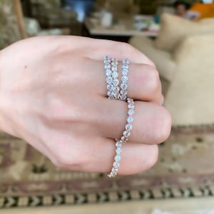 Full Cz Diamond Eternity Band, anniversary ring, bridal ring, stacking ring, full eternity band, stackable ring, engagement ring, promise